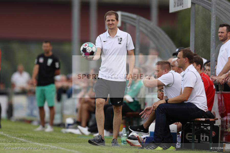Spielball, Markus Köhler, Sportgelände, Karlburg, 27.07.2021, BFV, sport, action, Fussball, Deutschland, Juli 2021, Saison 2021/2022, Grabfeldgallier, TSV, Bayernliga Nord, TSV Großbardorf, TSV Karlburg - Bild-ID: 2300842