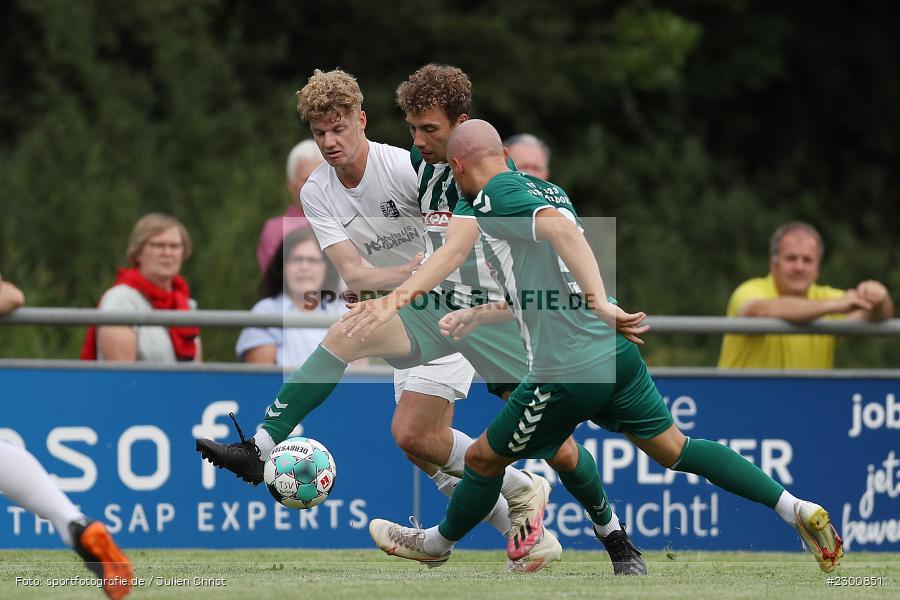 Xaver Müller, Sportgelände, Karlburg, 27.07.2021, BFV, sport, action, Fussball, Deutschland, Juli 2021, Saison 2021/2022, Grabfeldgallier, TSV, Bayernliga Nord, TSV Großbardorf, TSV Karlburg - Bild-ID: 2300851