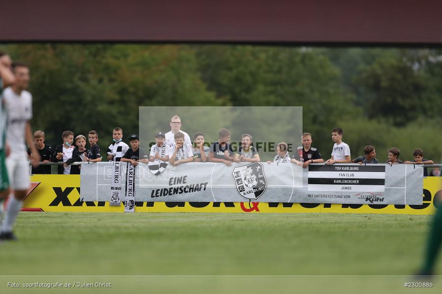 Fanclub, Karlebercher Jungs, Sportgelände, Karlburg, 27.07.2021, BFV, sport, action, Fussball, Deutschland, Juli 2021, Saison 2021/2022, Grabfeldgallier, TSV, Bayernliga Nord, TSV Großbardorf, TSV Karlburg - Bild-ID: 2300886