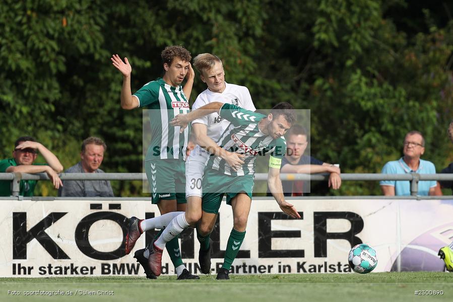 Lukas Illig, Sportgelände, Karlburg, 27.07.2021, BFV, sport, action, Fussball, Deutschland, Juli 2021, Saison 2021/2022, Grabfeldgallier, TSV, Bayernliga Nord, TSV Großbardorf, TSV Karlburg - Bild-ID: 2300890