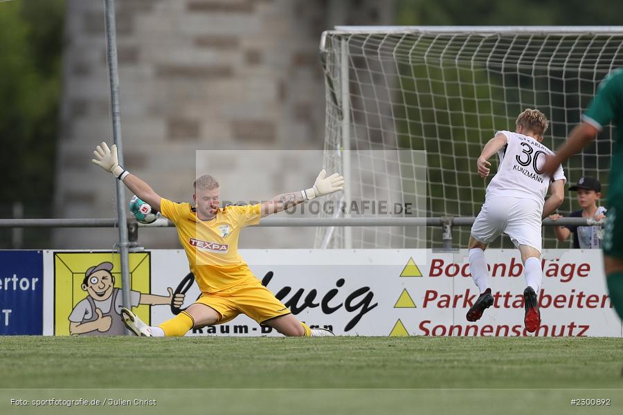 Justin Reichert, Sportgelände, Karlburg, 27.07.2021, BFV, sport, action, Fussball, Deutschland, Juli 2021, Saison 2021/2022, Grabfeldgallier, TSV, Bayernliga Nord, TSV Großbardorf, TSV Karlburg - Bild-ID: 2300892