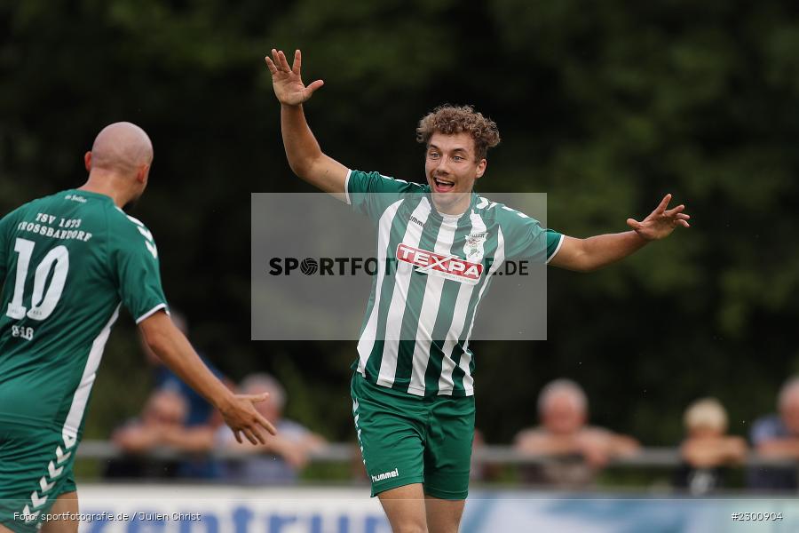 Torjubel, Xaver Müller, Sportgelände, Karlburg, 27.07.2021, BFV, sport, action, Fussball, Deutschland, Juli 2021, Saison 2021/2022, Grabfeldgallier, TSV, Bayernliga Nord, TSV Großbardorf, TSV Karlburg - Bild-ID: 2300904 Torjubel, Xaver Müller, Sportgelände, Karlburg, 27.07.2021, BFV, sport, action, Fussball, Deutschland, Juli 2021, Saison 2021/2022, Grabfeldgallier, TSV, Bayernliga Nord, TSV Großbardorf, TSV Karlburg - Bild-ID: 2300904