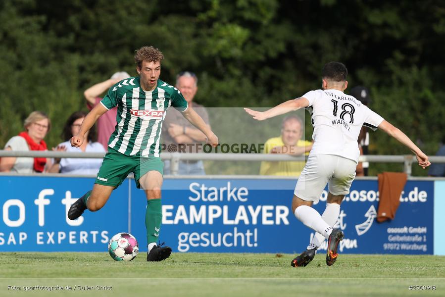 Xaver Müller, Sportgelände, Karlburg, 27.07.2021, BFV, sport, action, Fussball, Deutschland, Juli 2021, Saison 2021/2022, Grabfeldgallier, TSV, Bayernliga Nord, TSV Großbardorf, TSV Karlburg - Bild-ID: 2300918