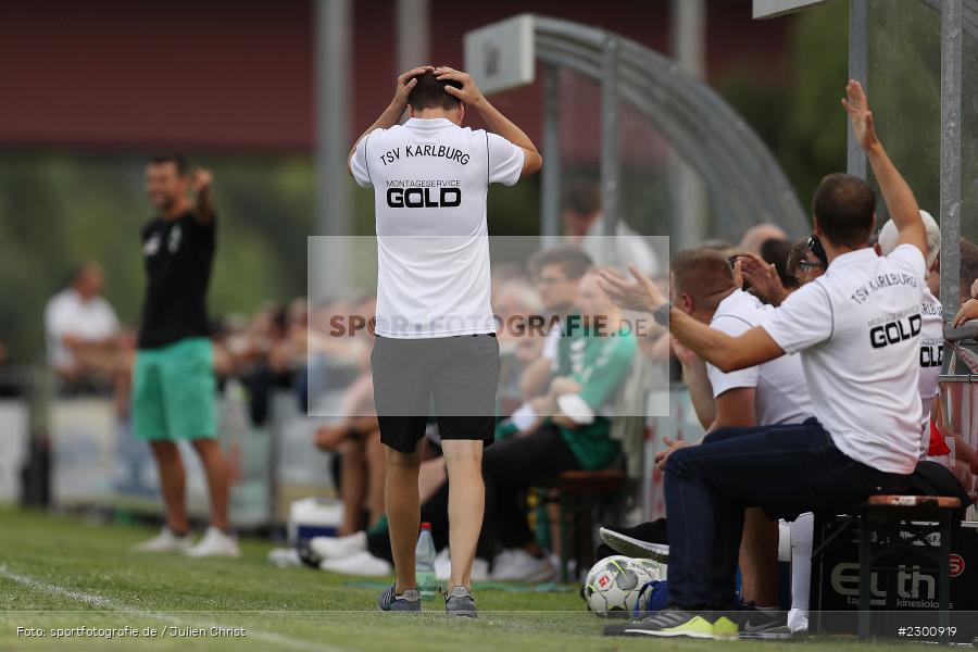 Hadern, Markus Köhler, Sportgelände, Karlburg, 27.07.2021, BFV, sport, action, Fussball, Deutschland, Juli 2021, Saison 2021/2022, Grabfeldgallier, TSV, Bayernliga Nord, TSV Großbardorf, TSV Karlburg - Bild-ID: 2300919