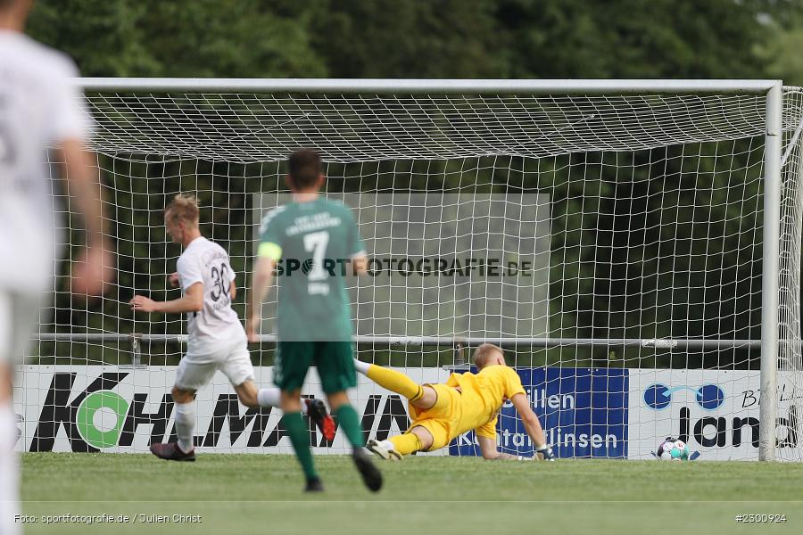 Tor, Justin Reichert, Sportgelände, Karlburg, 27.07.2021, BFV, sport, action, Fussball, Deutschland, Juli 2021, Saison 2021/2022, Grabfeldgallier, TSV, Bayernliga Nord, TSV Großbardorf, TSV Karlburg - Bild-ID: 2300924