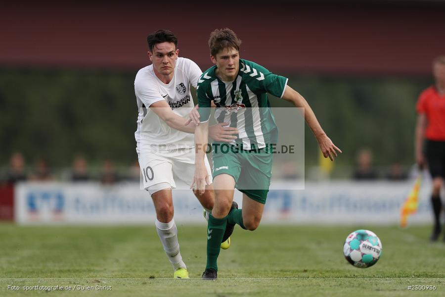 Diego Schwab, Jan Martin, Sportgelände, Karlburg, 27.07.2021, BFV, sport, action, Fussball, Deutschland, Juli 2021, Saison 2021/2022, Grabfeldgallier, TSV, Bayernliga Nord, TSV Großbardorf, TSV Karlburg - Bild-ID: 2300936