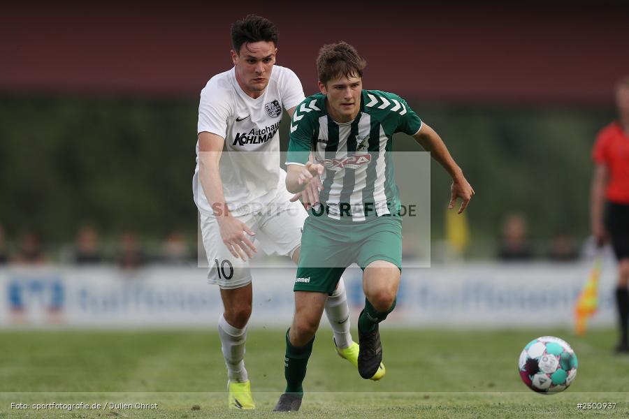 Diego Schwab, Jan Martin, Sportgelände, Karlburg, 27.07.2021, BFV, sport, action, Fussball, Deutschland, Juli 2021, Saison 2021/2022, Grabfeldgallier, TSV, Bayernliga Nord, TSV Großbardorf, TSV Karlburg - Bild-ID: 2300937