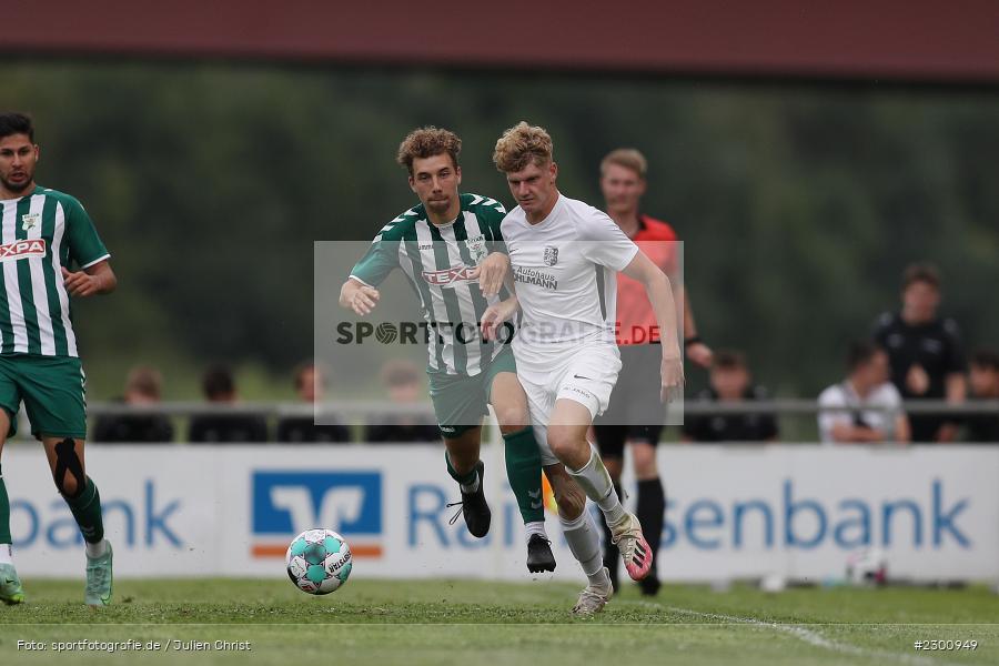 Adrian Winter, Sportgelände, Karlburg, 27.07.2021, BFV, sport, action, Fussball, Deutschland, Juli 2021, Saison 2021/2022, Grabfeldgallier, TSV, Bayernliga Nord, TSV Großbardorf, TSV Karlburg - Bild-ID: 2300949