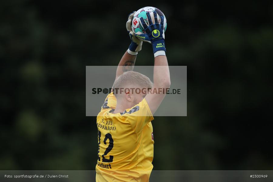 Justin Reichert, Sportgelände, Karlburg, 27.07.2021, BFV, sport, action, Fussball, Deutschland, Juli 2021, Saison 2021/2022, Grabfeldgallier, TSV, Bayernliga Nord, TSV Großbardorf, TSV Karlburg - Bild-ID: 2300969