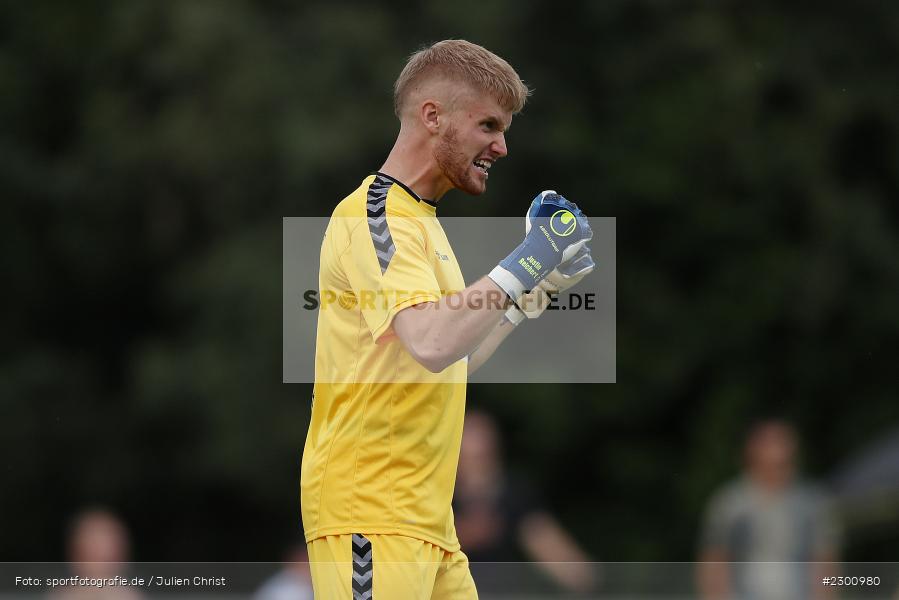 Emotionen, Mimik, Gestik, Justin Reichert, Sportgelände, Karlburg, 27.07.2021, BFV, sport, action, Fussball, Deutschland, Juli 2021, Saison 2021/2022, Grabfeldgallier, TSV, Bayernliga Nord, TSV Großbardorf, TSV Karlburg - Bild-ID: 2300980