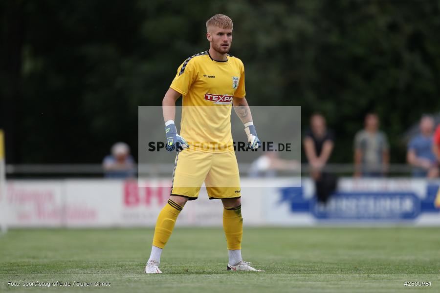 Justin Reichert, Sportgelände, Karlburg, 27.07.2021, BFV, sport, action, Fussball, Deutschland, Juli 2021, Saison 2021/2022, Grabfeldgallier, TSV, Bayernliga Nord, TSV Großbardorf, TSV Karlburg - Bild-ID: 2300981