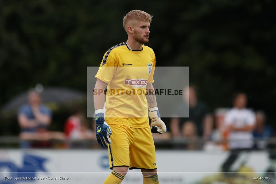 Torwart, Justin Reichert, Sportgelände, Karlburg, 27.07.2021, BFV, sport, action, Fussball, Deutschland, Juli 2021, Saison 2021/2022, Grabfeldgallier, TSV, Bayernliga Nord, TSV Großbardorf, TSV Karlburg - Bild-ID: 2301002
