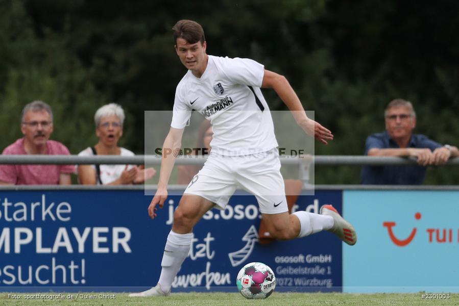 Fabio Gobbo, Sportgelände, Karlburg, 27.07.2021, BFV, sport, action, Fussball, Deutschland, Juli 2021, Saison 2021/2022, Grabfeldgallier, TSV, Bayernliga Nord, TSV Großbardorf, TSV Karlburg - Bild-ID: 2301003