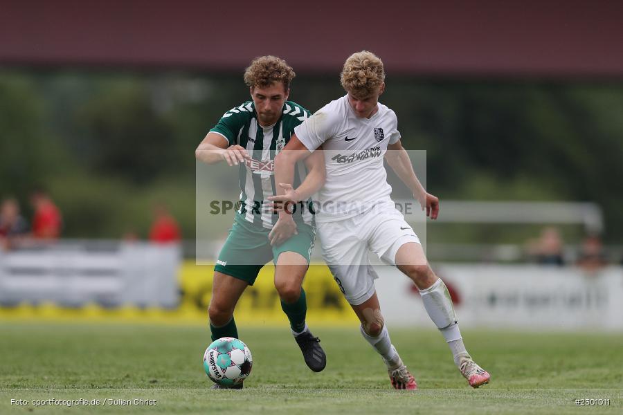 Xaver Müller, Adrian Winter, Sportgelände, Karlburg, 27.07.2021, BFV, sport, action, Fussball, Deutschland, Juli 2021, Saison 2021/2022, Grabfeldgallier, TSV, Bayernliga Nord, TSV Großbardorf, TSV Karlburg - Bild-ID: 2301011 Xaver Müller, Adrian Winter, Sportgelände, Karlburg, 27.07.2021, BFV, sport, action, Fussball, Deutschland, Juli 2021, Saison 2021/2022, Grabfeldgallier, TSV, Bayernliga Nord, TSV Großbardorf, TSV Karlburg - Bild-ID: 2301011