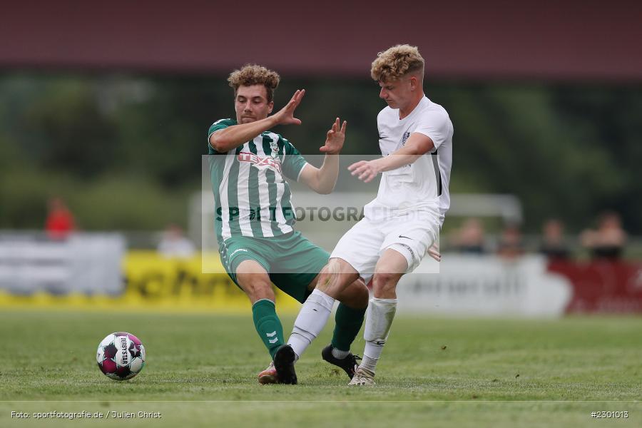 Xaver Müller, Adrian Winter, Sportgelände, Karlburg, 27.07.2021, BFV, sport, action, Fussball, Deutschland, Juli 2021, Saison 2021/2022, Grabfeldgallier, TSV, Bayernliga Nord, TSV Großbardorf, TSV Karlburg - Bild-ID: 2301013 Xaver Müller, Adrian Winter, Sportgelände, Karlburg, 27.07.2021, BFV, sport, action, Fussball, Deutschland, Juli 2021, Saison 2021/2022, Grabfeldgallier, TSV, Bayernliga Nord, TSV Großbardorf, TSV Karlburg - Bild-ID: 2301013