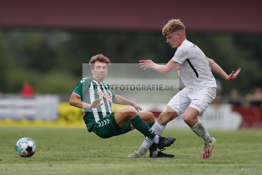 Xaver Müller, Adrian Winter, Sportgelände, Karlburg, 27.07.2021, BFV, sport, action, Fussball, Deutschland, Juli 2021, Saison 2021/2022, Grabfeldgallier, TSV, Bayernliga Nord, TSV Großbardorf, TSV Karlburg - Bild-ID: 2301014 Xaver Müller, Adrian Winter, Sportgelände, Karlburg, 27.07.2021, BFV, sport, action, Fussball, Deutschland, Juli 2021, Saison 2021/2022, Grabfeldgallier, TSV, Bayernliga Nord, TSV Großbardorf, TSV Karlburg - Bild-ID: 2301014