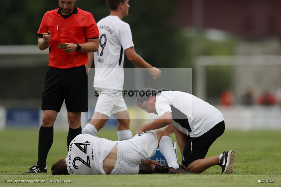 Thomas Wolf, Sportgelände, Karlburg, 27.07.2021, BFV, sport, action, Fussball, Deutschland, Juli 2021, Saison 2021/2022, Grabfeldgallier, TSV, Bayernliga Nord, TSV Großbardorf, TSV Karlburg - Bild-ID: 2301023