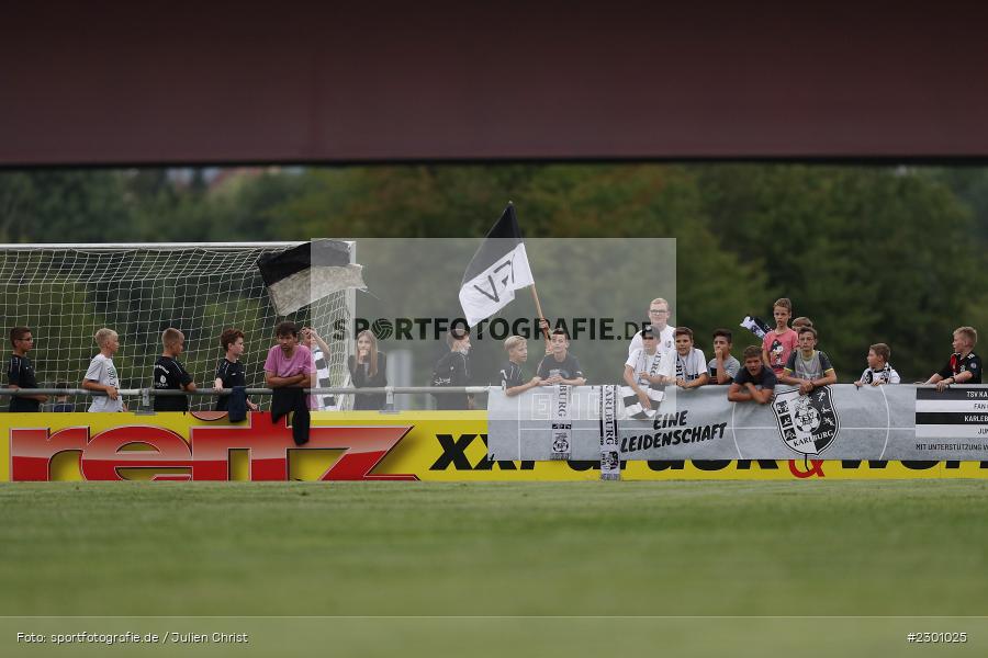 Karlebercher Jungs, Fans, Sportgelände, Karlburg, 27.07.2021, BFV, sport, action, Fussball, Deutschland, Juli 2021, Saison 2021/2022, Grabfeldgallier, TSV, Bayernliga Nord, TSV Großbardorf, TSV Karlburg - Bild-ID: 2301025 Karlebercher Jungs, Fans, Sportgelände, Karlburg, 27.07.2021, BFV, sport, action, Fussball, Deutschland, Juli 2021, Saison 2021/2022, Grabfeldgallier, TSV, Bayernliga Nord, TSV Großbardorf, TSV Karlburg - Bild-ID: 2301025
