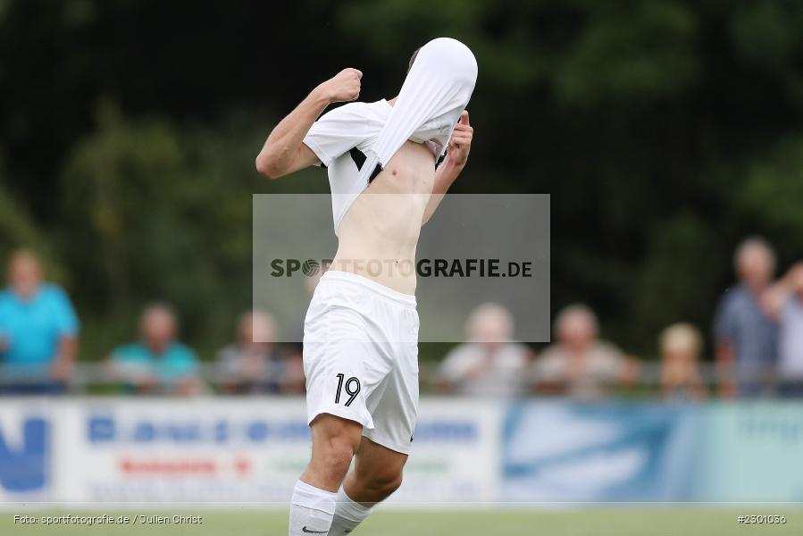 Chance, Frust, Fabio Gobbo, Sportgelände, Karlburg, 27.07.2021, BFV, sport, action, Fussball, Deutschland, Juli 2021, Saison 2021/2022, Grabfeldgallier, TSV, Bayernliga Nord, TSV Großbardorf, TSV Karlburg - Bild-ID: 2301036