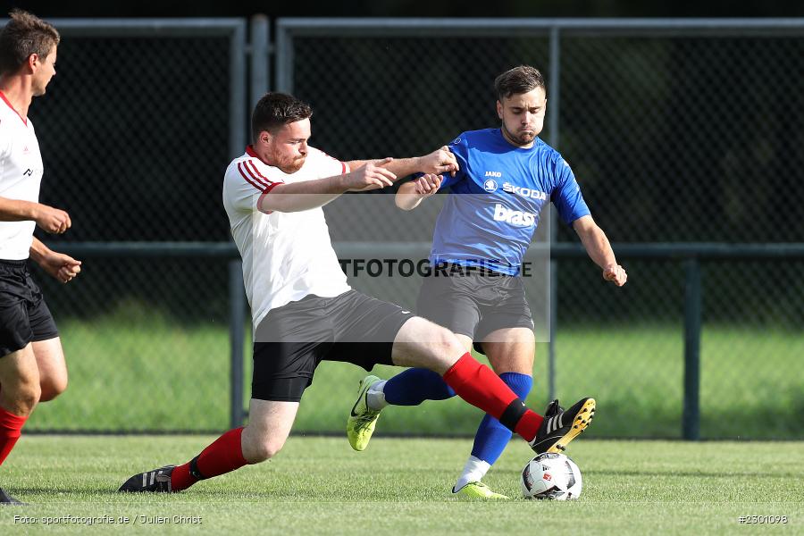 Niklas Rander, Michael Helfrich, Sportgelände, Langenprozelten, 28.07.2021, BFV, sport, action, Fussball, Deutschland, Juli 2021, Saison 2021/2022, Kreispokal, SV Sendelbach/Steinbach, FV Langenprozelten/Neuendorf - Bild-ID: 2301098