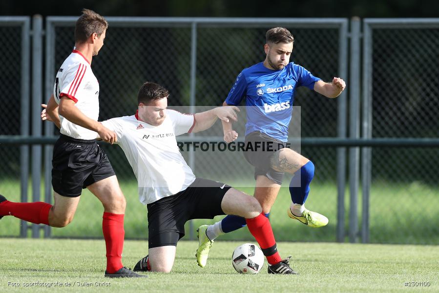 Niklas Rander, Michael Helfrich, Sportgelände, Langenprozelten, 28.07.2021, BFV, sport, action, Fussball, Deutschland, Juli 2021, Saison 2021/2022, Kreispokal, SV Sendelbach/Steinbach, FV Langenprozelten/Neuendorf - Bild-ID: 2301100
