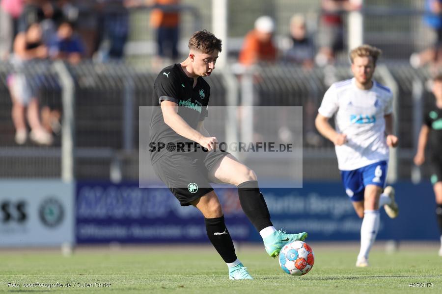 Nick Lockermann, Stadion am Schönbusch, Aschaffenburg, 30.07.2021, BFV, sport, action, Fussball, Deutschland, Juli 2021, Regionalliga Bayern, Saison 2021/2022, SGF, SVA01, SpVgg Greuther Fürth II, SV Viktoria Aschaffenburg - Bild-ID: 2301171