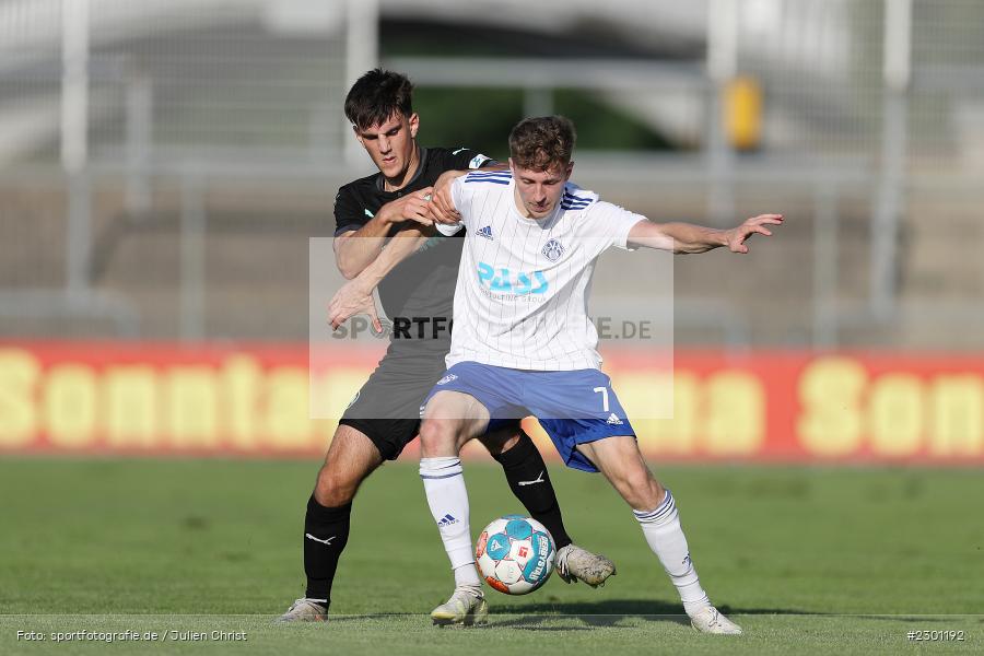 Benedict Laverty, Stadion am Schönbusch, Aschaffenburg, 30.07.2021, BFV, sport, action, Fussball, Deutschland, Juli 2021, Regionalliga Bayern, Saison 2021/2022, SGF, SVA01, SpVgg Greuther Fürth II, SV Viktoria Aschaffenburg - Bild-ID: 2301192 Benedict Laverty, Stadion am Schönbusch, Aschaffenburg, 30.07.2021, BFV, sport, action, Fussball, Deutschland, Juli 2021, Regionalliga Bayern, Saison 2021/2022, SGF, SVA01, SpVgg Greuther Fürth II, SV Viktoria Aschaffenburg - Bild-ID: 2301192