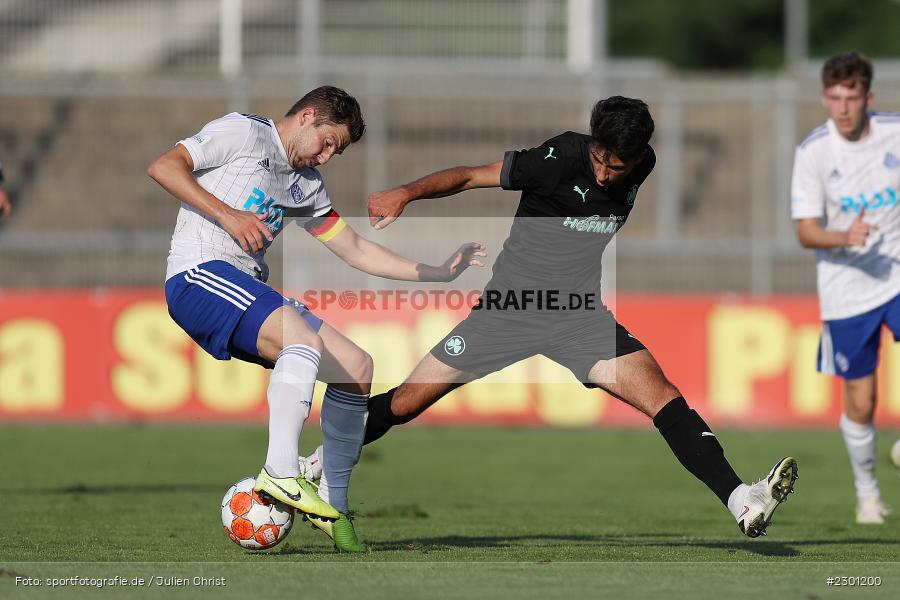 Benjamin Baier, Stadion am Schönbusch, Aschaffenburg, 30.07.2021, BFV, sport, action, Fussball, Deutschland, Juli 2021, Regionalliga Bayern, Saison 2021/2022, SGF, SVA01, SpVgg Greuther Fürth II, SV Viktoria Aschaffenburg - Bild-ID: 2301200