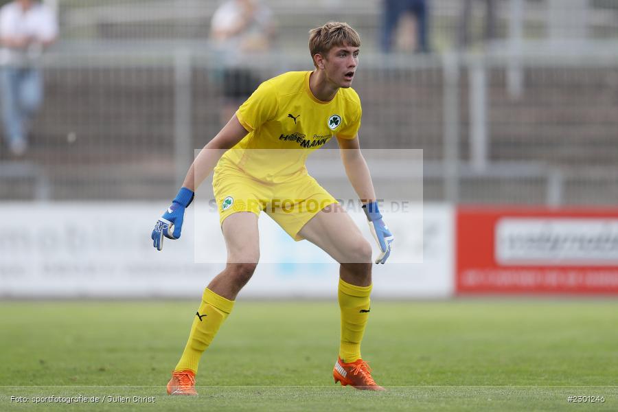 Lasse Schulz, Stadion am Schönbusch, Aschaffenburg, 30.07.2021, BFV, sport, action, Fussball, Deutschland, Juli 2021, Regionalliga Bayern, Saison 2021/2022, SGF, SVA01, SpVgg Greuther Fürth II, SV Viktoria Aschaffenburg - Bild-ID: 2301246