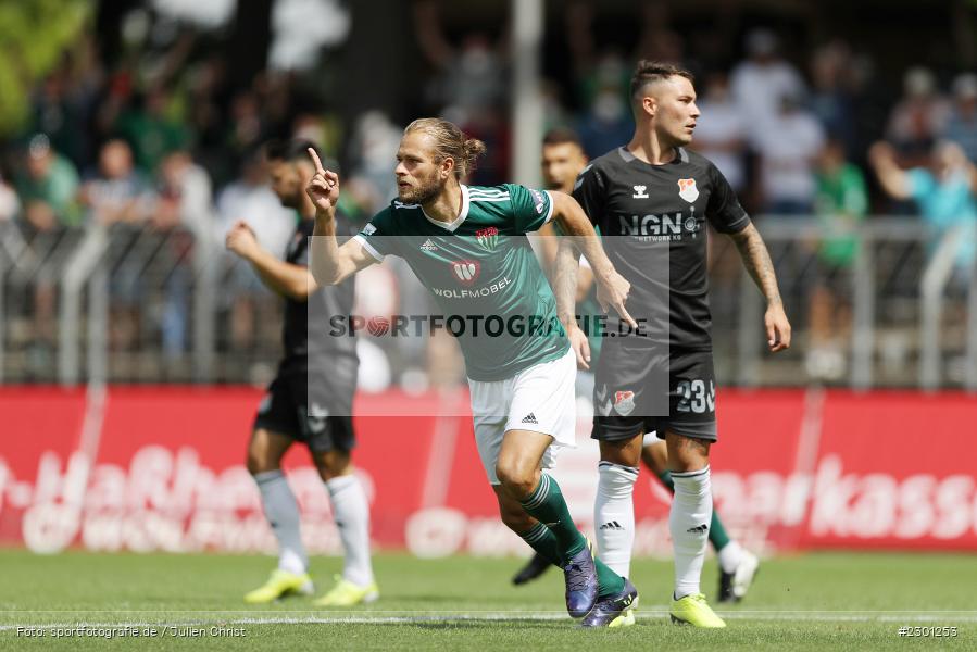 Freude, Torjubel, Kristian Böhnlein, Willy-Sachs-Stadion, Schweinfurt, 31.07.2021, BFV, sport, action, Fussball, Deutschland, Juli 2021, Regionalliga Bayern, Saison 2021/2022, TSV, FC05, TSV Aubstadt, 1. FC Schweinfurt 05 - Bild-ID: 2301253