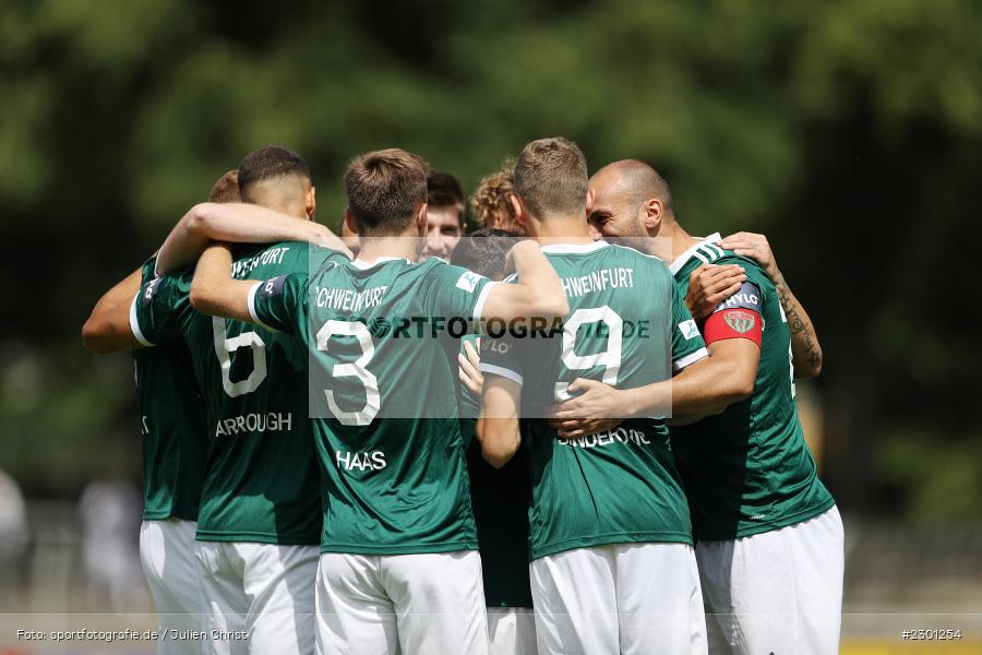 Thomas Haas, Freude, Torjubel, Kristian Böhnlein, Willy-Sachs-Stadion, Schweinfurt, 31.07.2021, BFV, sport, action, Fussball, Deutschland, Juli 2021, Regionalliga Bayern, Saison 2021/2022, TSV, FC05, TSV Aubstadt, 1. FC Schweinfurt 05 - Bild-ID: 2301254