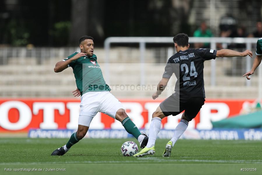 Lamar Yarbrough, Willy-Sachs-Stadion, Schweinfurt, 31.07.2021, BFV, sport, action, Fussball, Deutschland, Juli 2021, Regionalliga Bayern, Saison 2021/2022, TSV, FC05, TSV Aubstadt, 1. FC Schweinfurt 05 - Bild-ID: 2301258