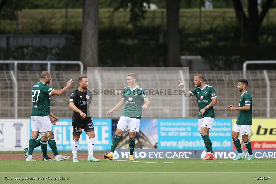 Freude, Torjubel, Meris Skenderovic, Willy-Sachs-Stadion, Schweinfurt, 31.07.2021, BFV, sport, action, Fussball, Deutschland, Juli 2021, Regionalliga Bayern, Saison 2021/2022, TSV, FC05, TSV Aubstadt, 1. FC Schweinfurt 05 - Bild-ID: 2301291