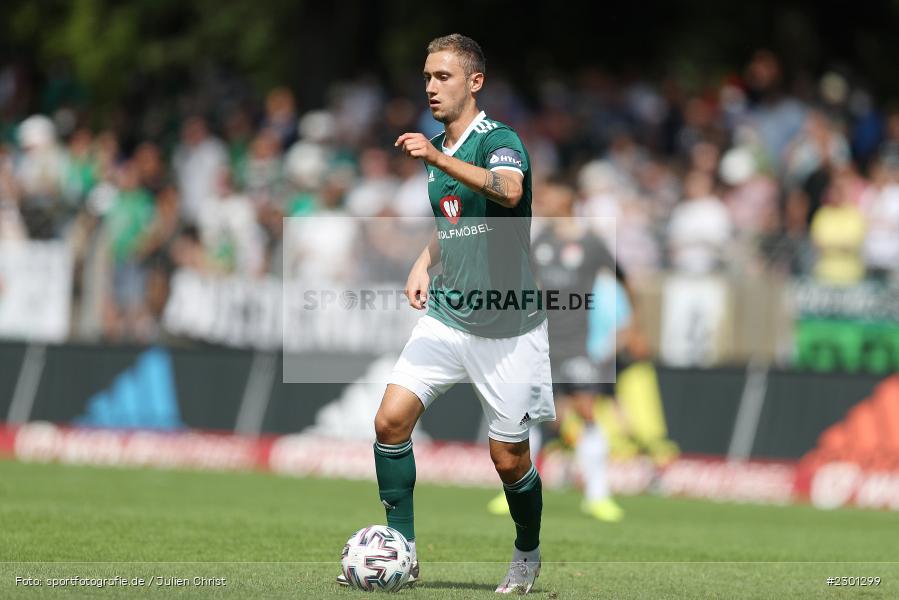 Jannik Schuster, Willy-Sachs-Stadion, Schweinfurt, 31.07.2021, BFV, sport, action, Fussball, Deutschland, Juli 2021, Regionalliga Bayern, Saison 2021/2022, TSV, FC05, TSV Aubstadt, 1. FC Schweinfurt 05 - Bild-ID: 2301299