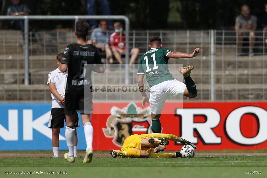 Amar Suljic, Willy-Sachs-Stadion, Schweinfurt, 31.07.2021, BFV, sport, action, Fussball, Deutschland, Juli 2021, Regionalliga Bayern, Saison 2021/2022, TSV, FC05, TSV Aubstadt, 1. FC Schweinfurt 05 - Bild-ID: 2301303
