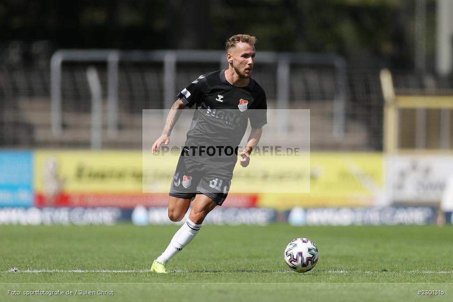 Leon Heinze, Willy-Sachs-Stadion, Schweinfurt, 31.07.2021, BFV, sport, action, Fussball, Deutschland, Juli 2021, Regionalliga Bayern, Saison 2021/2022, TSV, FC05, TSV Aubstadt, 1. FC Schweinfurt 05 - Bild-ID: 2301316
