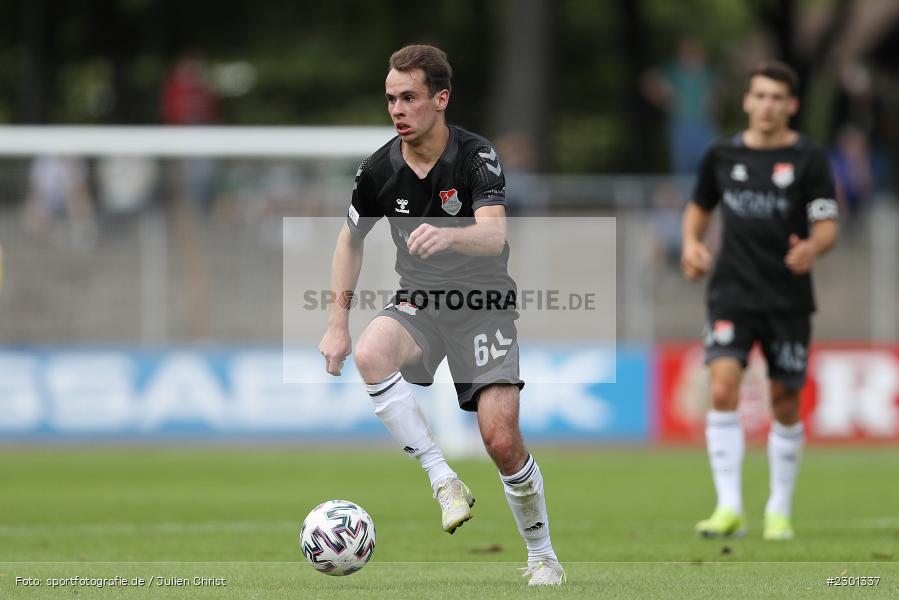 Marcel Volkmuth, Willy-Sachs-Stadion, Schweinfurt, 31.07.2021, BFV, sport, action, Fussball, Deutschland, Juli 2021, Regionalliga Bayern, Saison 2021/2022, TSV, FC05, TSV Aubstadt, 1. FC Schweinfurt 05 - Bild-ID: 2301337