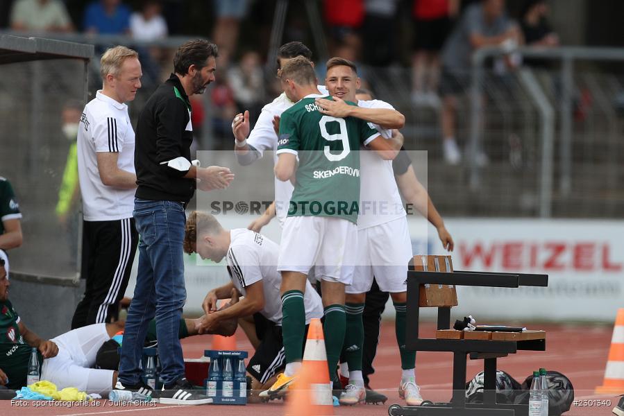 Meris Skenderovic, Martin Thomann, Willy-Sachs-Stadion, Schweinfurt, 31.07.2021, BFV, sport, action, Fussball, Deutschland, Juli 2021, Regionalliga Bayern, Saison 2021/2022, TSV, FC05, TSV Aubstadt, 1. FC Schweinfurt 05 - Bild-ID: 2301340 Meris Skenderovic, Martin Thomann, Willy-Sachs-Stadion, Schweinfurt, 31.07.2021, BFV, sport, action, Fussball, Deutschland, Juli 2021, Regionalliga Bayern, Saison 2021/2022, TSV, FC05, TSV Aubstadt, 1. FC Schweinfurt 05 - Bild-ID: 2301340