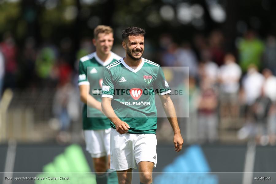 Amar Cekic, Willy-Sachs-Stadion, Schweinfurt, 31.07.2021, BFV, sport, action, Fussball, Deutschland, Juli 2021, Regionalliga Bayern, Saison 2021/2022, TSV, FC05, TSV Aubstadt, 1. FC Schweinfurt 05 - Bild-ID: 2301361
