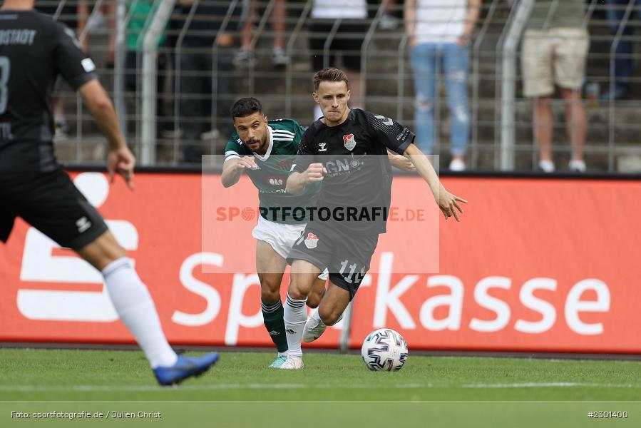 Leonard Langhans, Willy-Sachs-Stadion, Schweinfurt, 31.07.2021, BFV, sport, action, Fussball, Deutschland, Juli 2021, Regionalliga Bayern, Saison 2021/2022, TSV, FC05, TSV Aubstadt, 1. FC Schweinfurt 05 - Bild-ID: 2301400