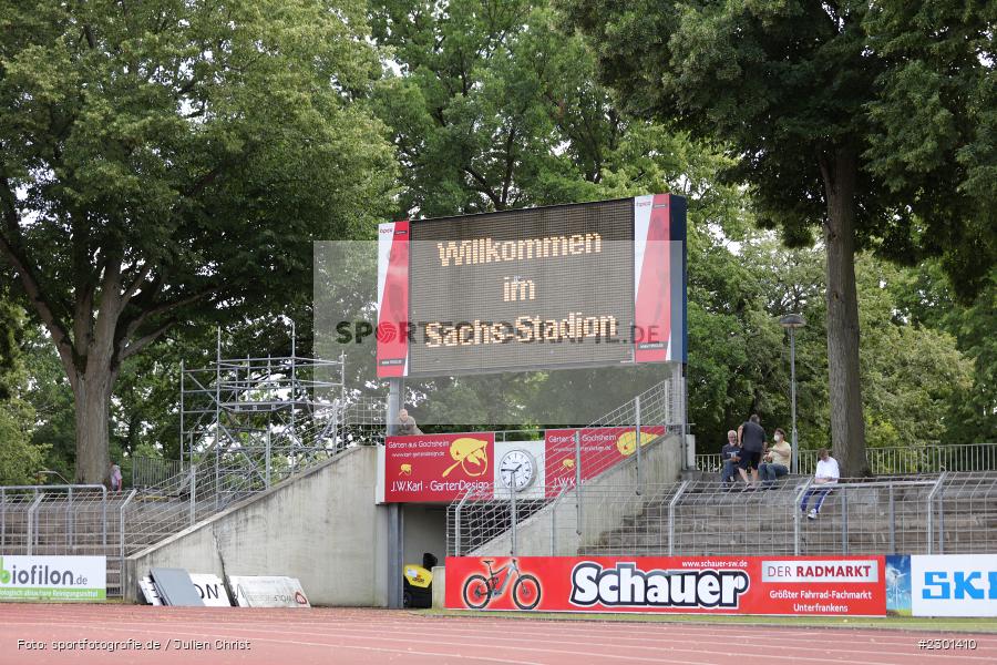 Anzeigetafel, Willy-Sachs-Stadion, Schweinfurt, 31.07.2021, BFV, sport, action, Fussball, Deutschland, Juli 2021, Regionalliga Bayern, Saison 2021/2022, TSV, FC05, TSV Aubstadt, 1. FC Schweinfurt 05 - Bild-ID: 2301410