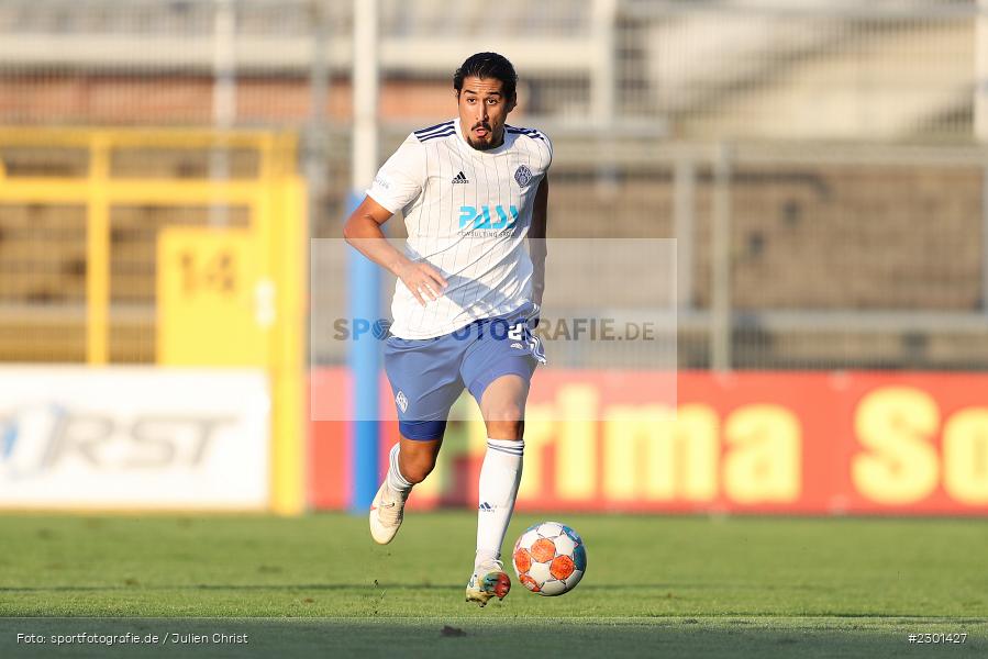 Hamza Boutakhrit, Stadion am Schönbusch, Aschaffenburg, 30.07.2021, BFV, sport, action, Fussball, Deutschland, Juli 2021, Regionalliga Bayern, Saison 2021/2022, SGF, SVA01, SpVgg Greuther Fürth II, SV Viktoria Aschaffenburg - Bild-ID: 2301427 Hamza Boutakhrit, Stadion am Schönbusch, Aschaffenburg, 30.07.2021, BFV, sport, action, Fussball, Deutschland, Juli 2021, Regionalliga Bayern, Saison 2021/2022, SGF, SVA01, SpVgg Greuther Fürth II, SV Viktoria Aschaffenburg - Bild-ID: 2301427