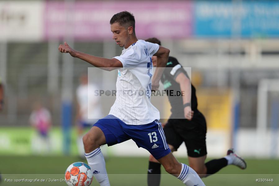 Veit Klement, Stadion am Schönbusch, Aschaffenburg, 30.07.2021, BFV, sport, action, Fussball, Deutschland, Juli 2021, Regionalliga Bayern, Saison 2021/2022, SGF, SVA01, SpVgg Greuther Fürth II, SV Viktoria Aschaffenburg - Bild-ID: 2301448
