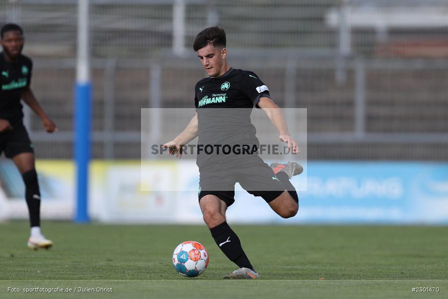 Nicolai Oppelt, Stadion am Schönbusch, Aschaffenburg, 30.07.2021, BFV, sport, action, Fussball, Deutschland, Juli 2021, Regionalliga Bayern, Saison 2021/2022, SGF, SVA01, SpVgg Greuther Fürth II, SV Viktoria Aschaffenburg - Bild-ID: 2301470