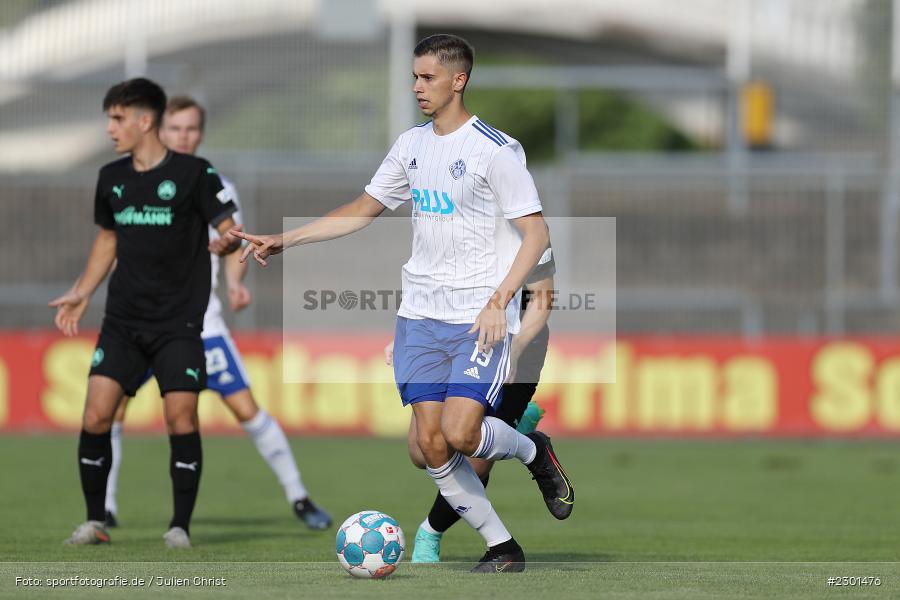 Veit Klement, Stadion am Schönbusch, Aschaffenburg, 30.07.2021, BFV, sport, action, Fussball, Deutschland, Juli 2021, Regionalliga Bayern, Saison 2021/2022, SGF, SVA01, SpVgg Greuther Fürth II, SV Viktoria Aschaffenburg - Bild-ID: 2301476 Veit Klement, Stadion am Schönbusch, Aschaffenburg, 30.07.2021, BFV, sport, action, Fussball, Deutschland, Juli 2021, Regionalliga Bayern, Saison 2021/2022, SGF, SVA01, SpVgg Greuther Fürth II, SV Viktoria Aschaffenburg - Bild-ID: 2301476