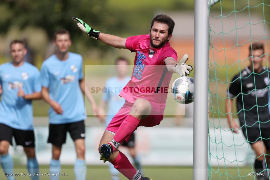 Philipp Rauch, Kopfballtor, Tor, Maximilian Müller, Sportplatz, Retzbach, 01.08.2021, BFV, sport, action, Fussball, Deutschland, August 2021, Kreisliga Würzburg, Saison 2021/2022, FVS, TSV, FV Steinfeld/Hausen-Rohrbach, TSV Retzbach - Bild-ID: 2301498