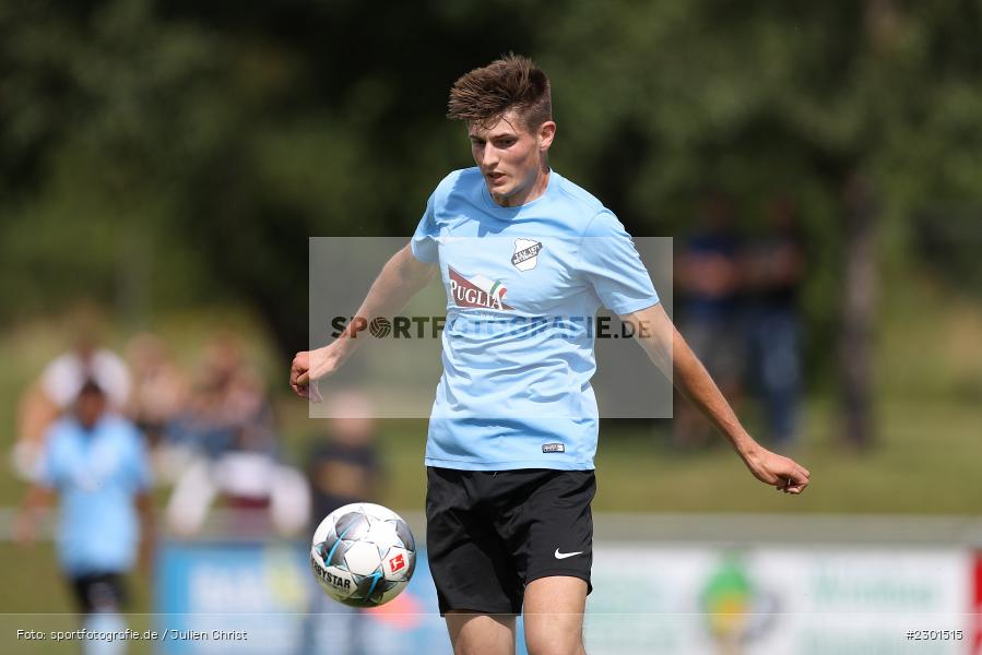 Maximilian Köstler, Sportplatz, Retzbach, 01.08.2021, BFV, sport, action, Fussball, Deutschland, August 2021, Kreisliga Würzburg, Saison 2021/2022, FVS, TSV, FV Steinfeld/Hausen-Rohrbach, TSV Retzbach - Bild-ID: 2301515