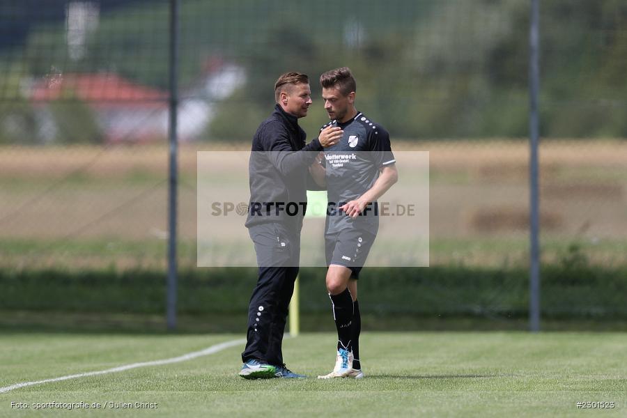 Torjubel, Szymon Dynia, Sportplatz, Retzbach, 01.08.2021, BFV, sport, action, Fussball, Deutschland, August 2021, Kreisliga Würzburg, Saison 2021/2022, FVS, TSV, FV Steinfeld/Hausen-Rohrbach, TSV Retzbach - Bild-ID: 2301523