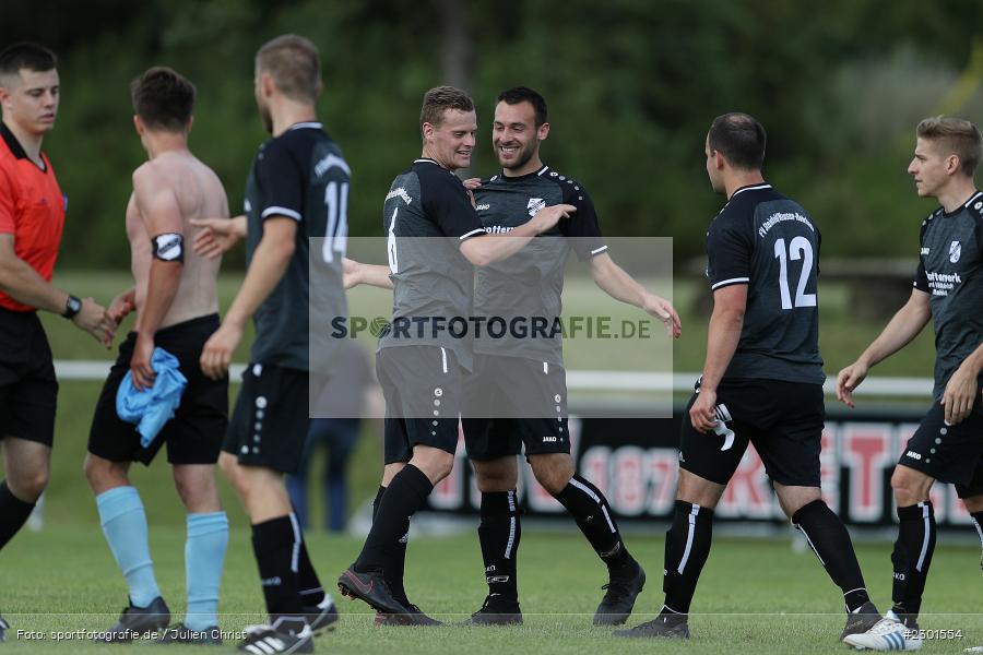 Jan Scheiner, Sieg, Marcel Möhler, Uwe Ebert, Dominik Ebert, Sportplatz, Retzbach, 01.08.2021, BFV, sport, action, Fussball, Deutschland, August 2021, Kreisliga Würzburg, Saison 2021/2022, FVS, TSV, FV Steinfeld/Hausen-Rohrbach, TSV Retzbach - Bild-ID: 2301554