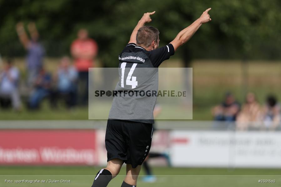 Torjubel, Philipp Rauch, Sportplatz, Retzbach, 01.08.2021, BFV, sport, action, Fussball, Deutschland, August 2021, Kreisliga Würzburg, Saison 2021/2022, FVS, TSV, FV Steinfeld/Hausen-Rohrbach, TSV Retzbach - Bild-ID: 2301562